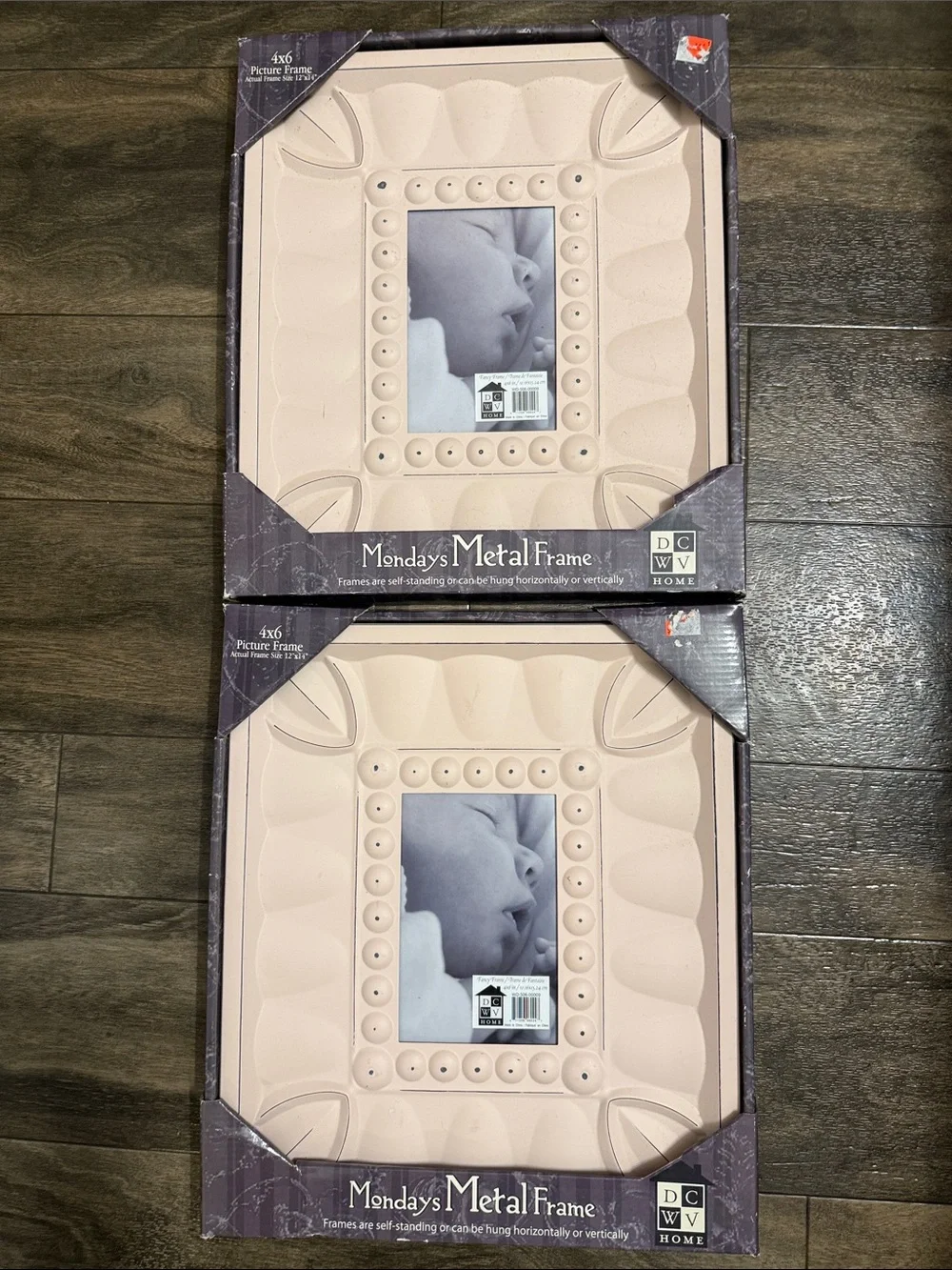 Blush Pink Metal Picture Frame - 4x6 (Set of 2)